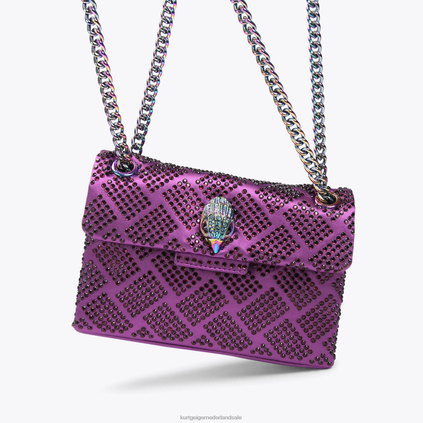 vrouwen Kurt Geiger N206R37 Londen stof mini kensington paars | Tassen