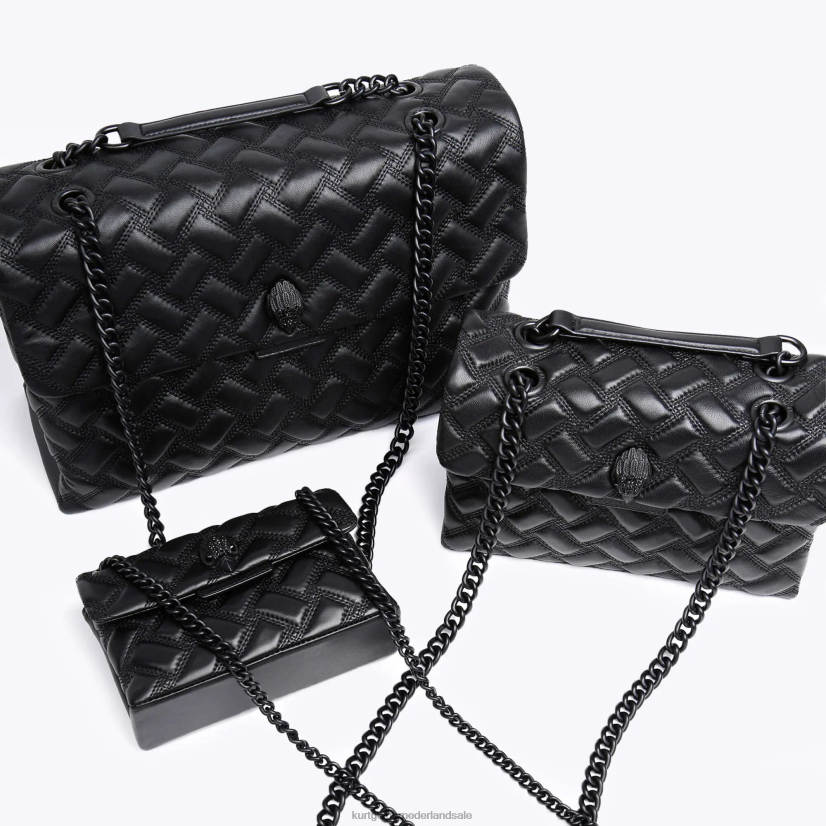 vrouwen Kurt Geiger N206R41 Londen mini kensington drench zwart | Tassen