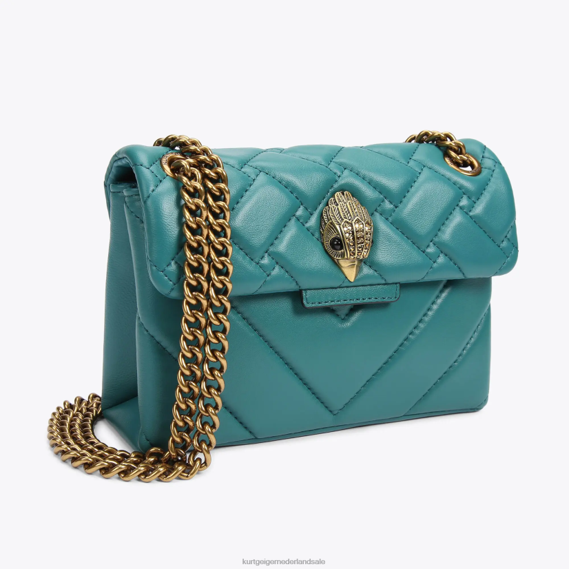 vrouwen Kurt Geiger N206R49 Londen leren mini Kensington benzine | Tassen