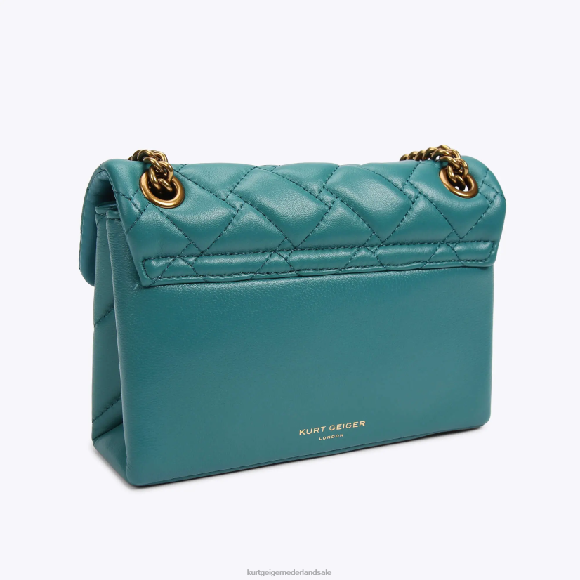 vrouwen Kurt Geiger N206R49 Londen leren mini Kensington benzine | Tassen