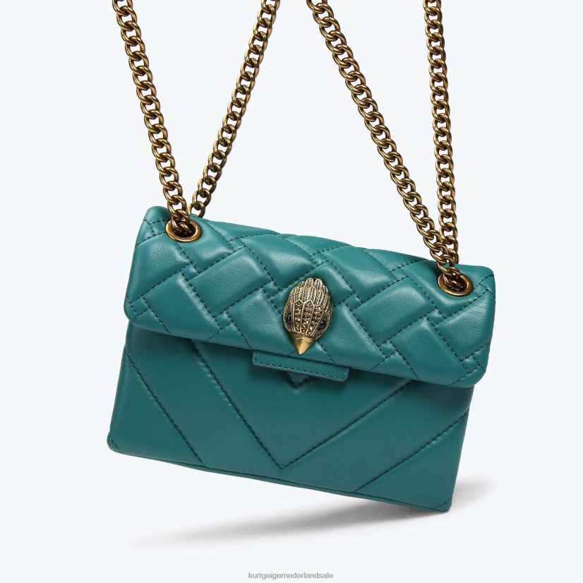vrouwen Kurt Geiger N206R49 Londen leren mini Kensington benzine | Tassen