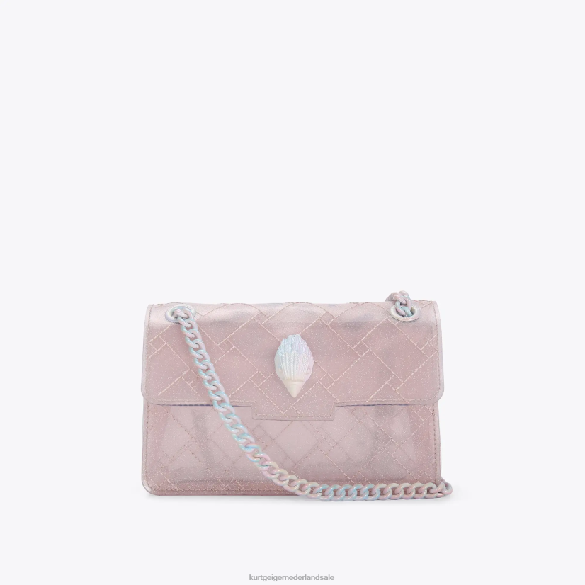 vrouwen Kurt Geiger N206R66 Londen glitter mini kensington bleekroze | Tassen