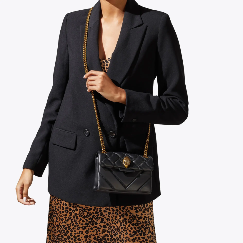 vrouwen Kurt Geiger N206R72 Londen mini Kensington zwarte combinatie | Tassen