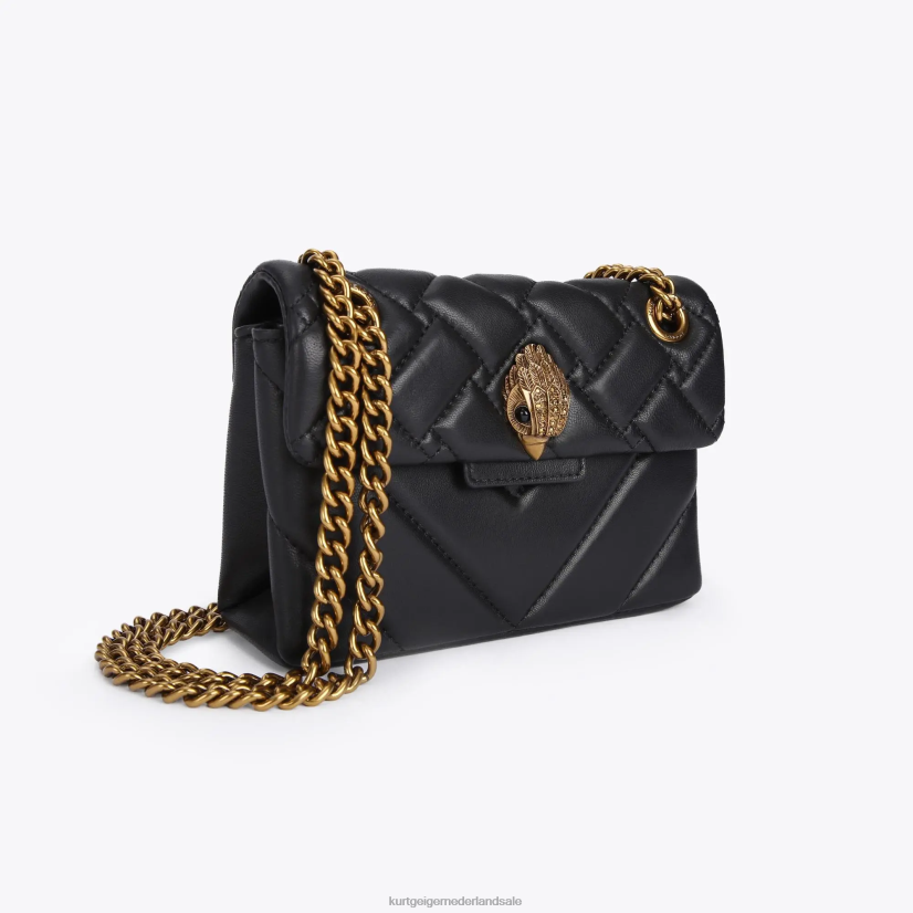 vrouwen Kurt Geiger N206R72 Londen mini Kensington zwarte combinatie | Tassen