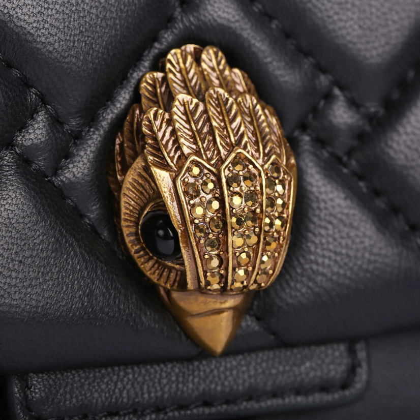vrouwen Kurt Geiger N206R72 Londen mini Kensington zwarte combinatie | Tassen