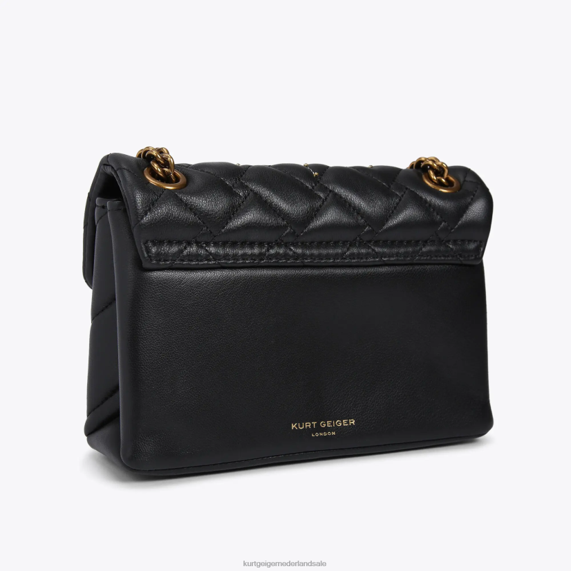 vrouwen Kurt Geiger N206R76 Londen leren mini kensington oog zwart | Tassen