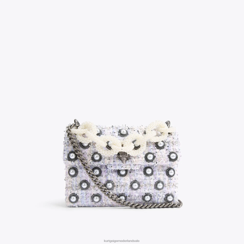 vrouwen Kurt Geiger N206R86 Londen tweed mini kensington lila | Tassen