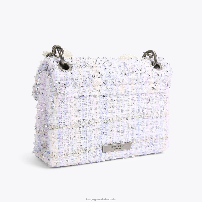 vrouwen Kurt Geiger N206R86 Londen tweed mini kensington lila | Tassen