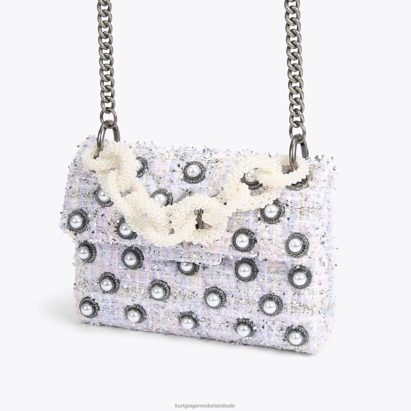 vrouwen Kurt Geiger N206R86 Londen tweed mini kensington lila | Tassen