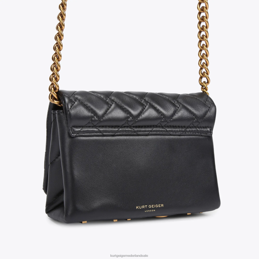 vrouwen Kurt Geiger N206R88 Londen mini Kensington zwarte combinatie | Tassen