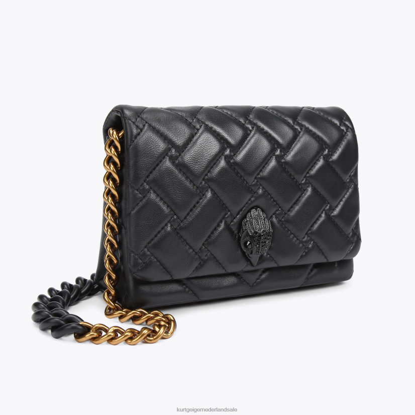 vrouwen Kurt Geiger N206R88 Londen mini Kensington zwarte combinatie | Tassen