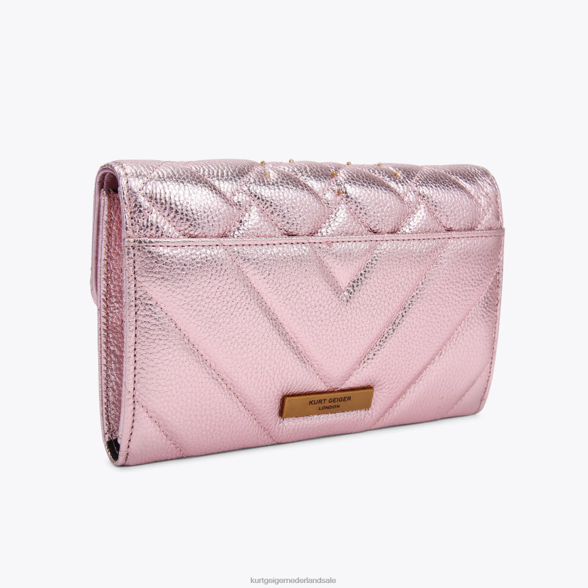 vrouwen Kurt Geiger N206R110 Londen kensington ketting portemonnee oog bleekroze | Tassen