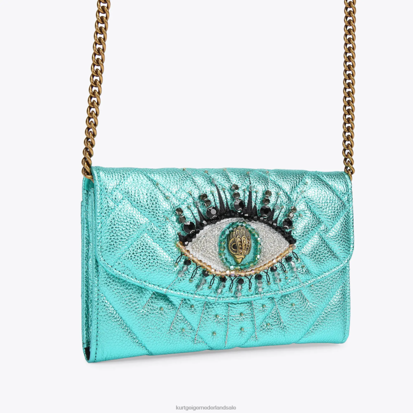 vrouwen Kurt Geiger N206R111 Londen kensington ketting portemonnee oog wintertaling | Tassen