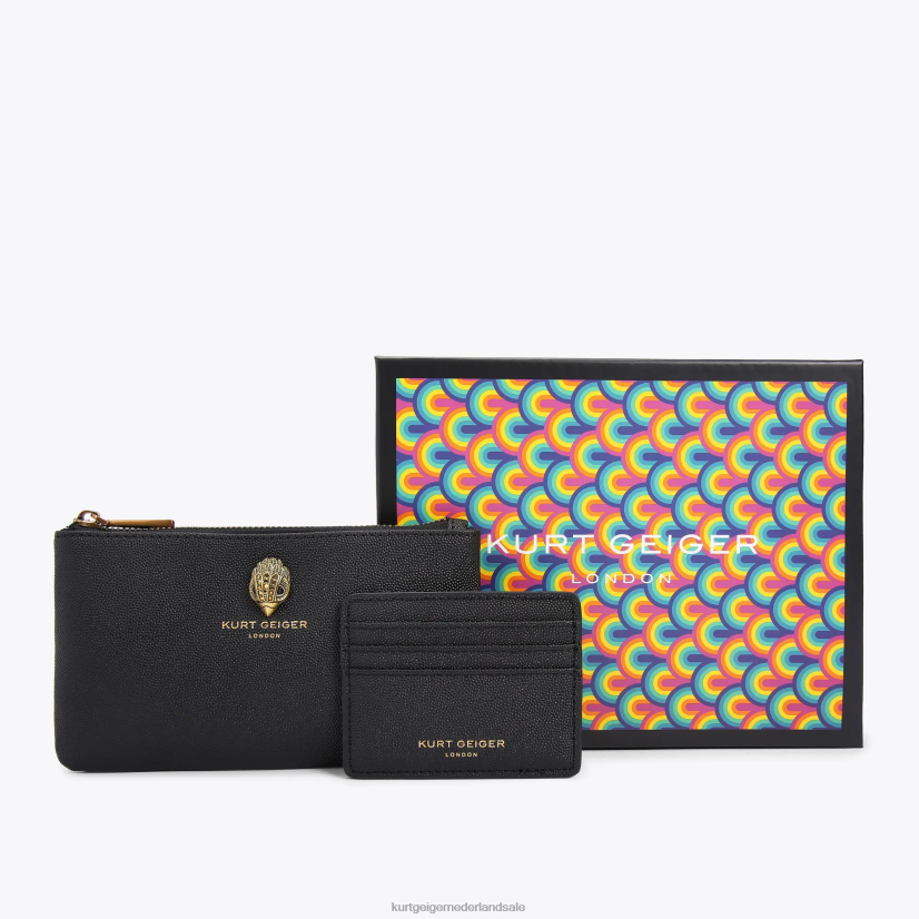 vrouwen Kurt Geiger N206R500 London Eagle zakje cadeauset zwart | Tassen