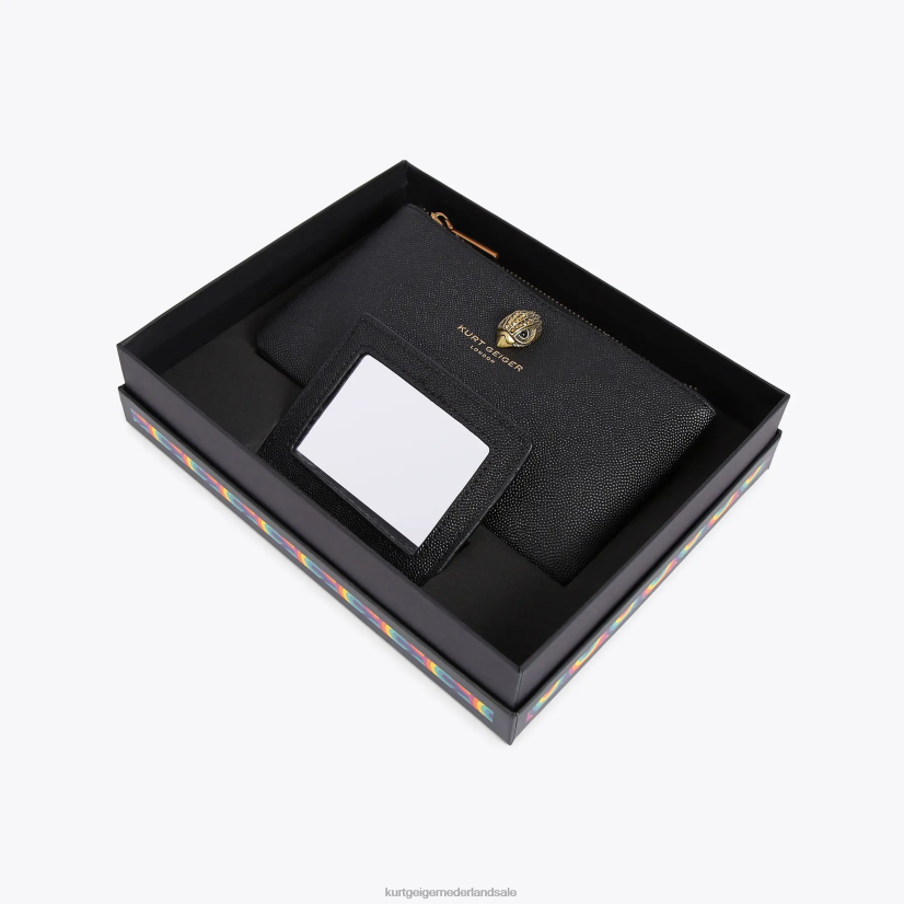 vrouwen Kurt Geiger N206R500 London Eagle zakje cadeauset zwart | Tassen
