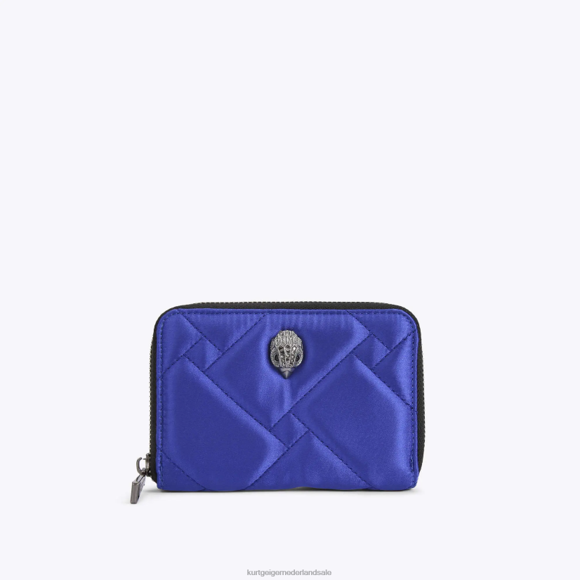 vrouwen Kurt Geiger N206R559 London kleine portemonnee met rits nylon blauw | Tassen