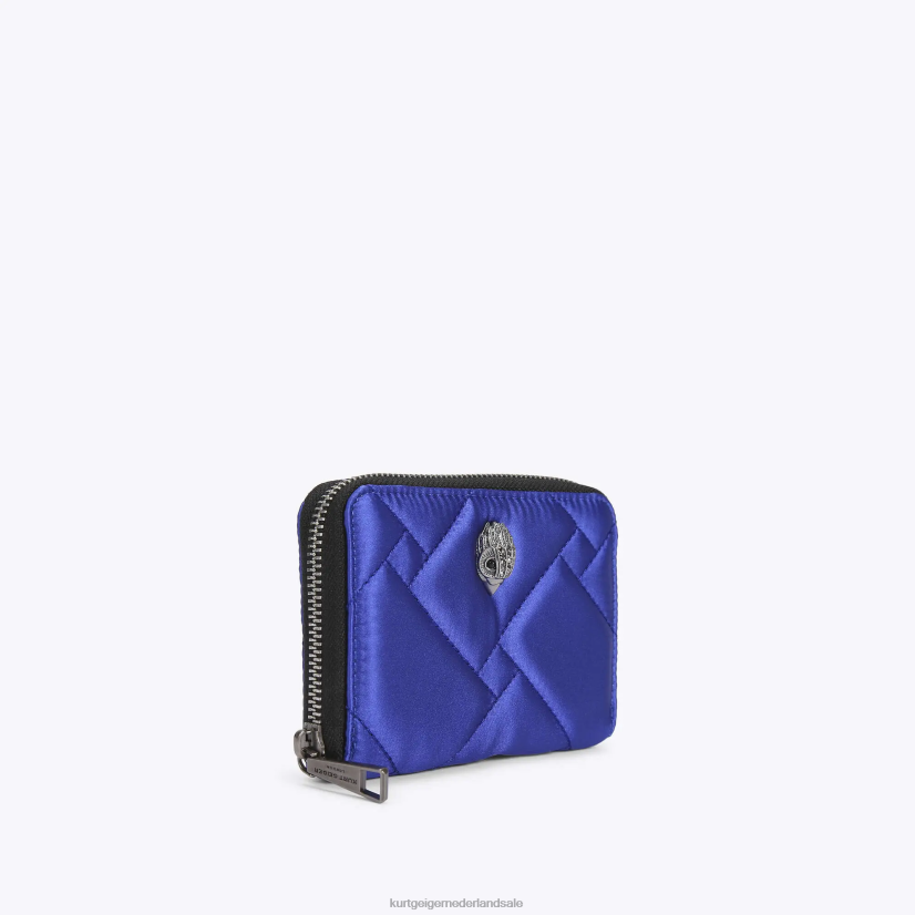 vrouwen Kurt Geiger N206R559 London kleine portemonnee met rits nylon blauw | Tassen