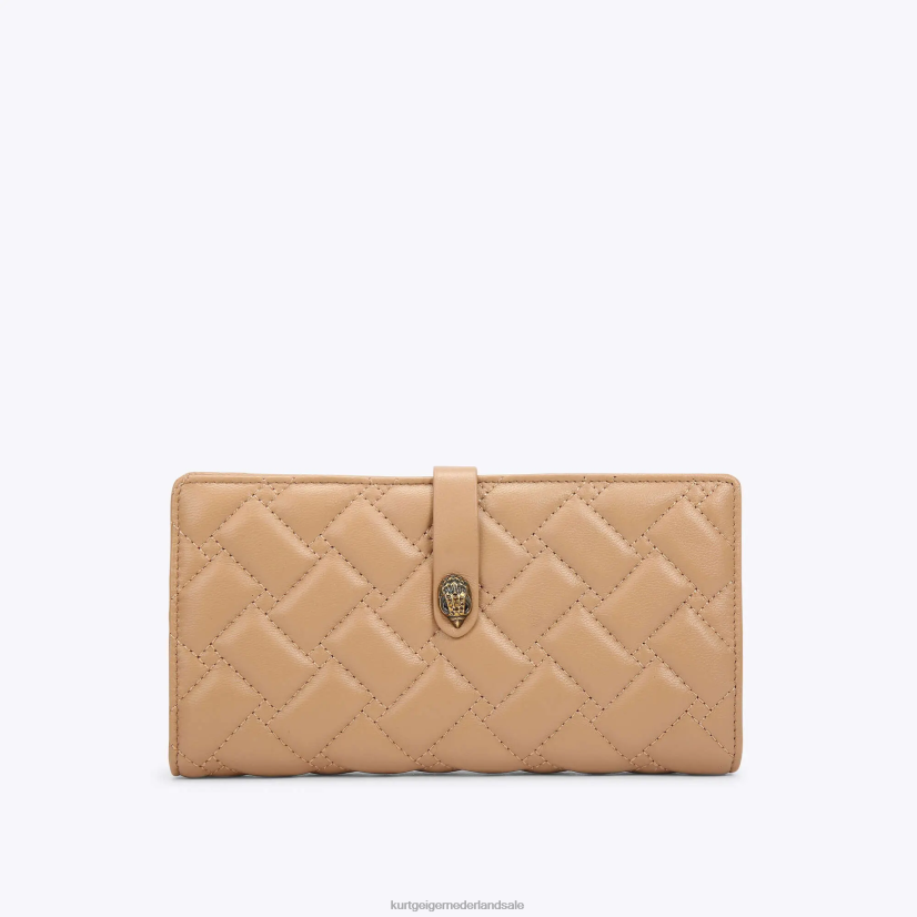 vrouwen Kurt Geiger N206R564 Londen lederen zachte portemonnee kameel | Tassen