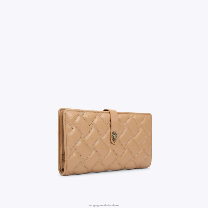 vrouwen Kurt Geiger N206R564 Londen lederen zachte portemonnee kameel | Tassen