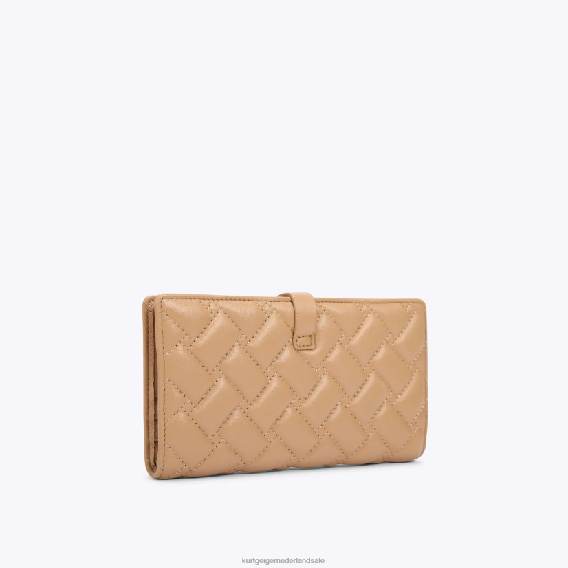 vrouwen Kurt Geiger N206R564 Londen lederen zachte portemonnee kameel | Tassen