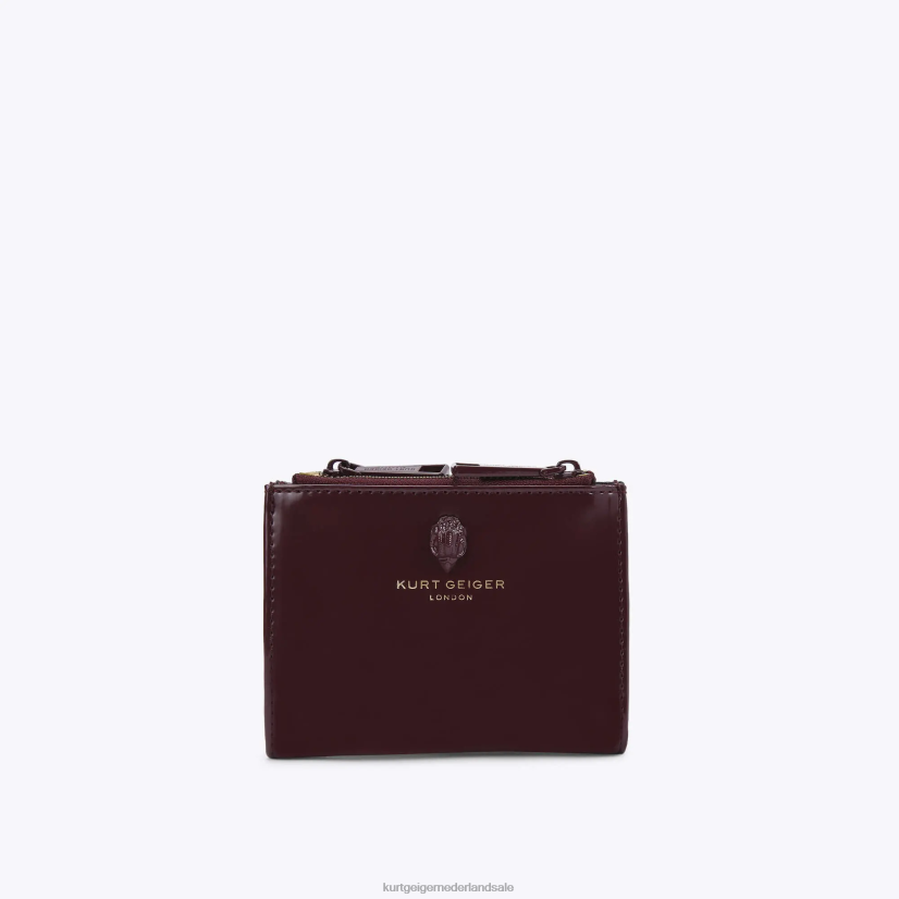 vrouwen Kurt Geiger N206R565 Londense mini portemonnee Shoreditch wijn | Tassen
