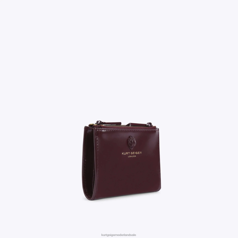 vrouwen Kurt Geiger N206R565 Londense mini portemonnee Shoreditch wijn | Tassen