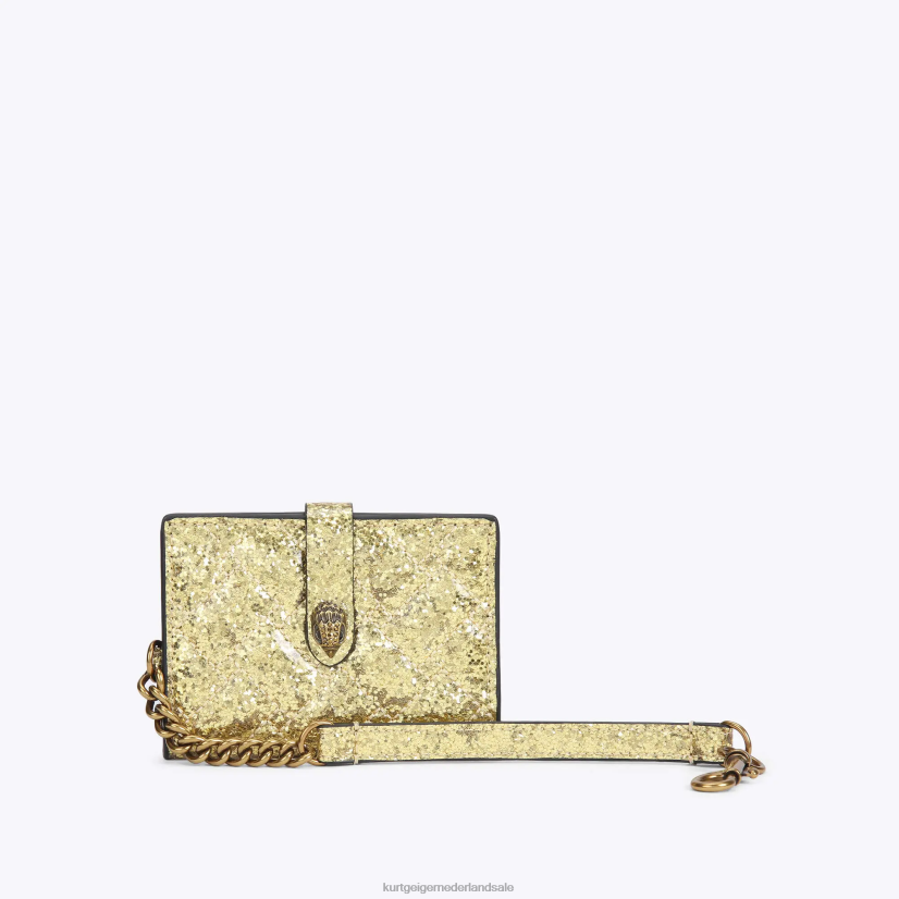 vrouwen Kurt Geiger N206R566 Londense spiegelkaart Kensington goud | Tassen