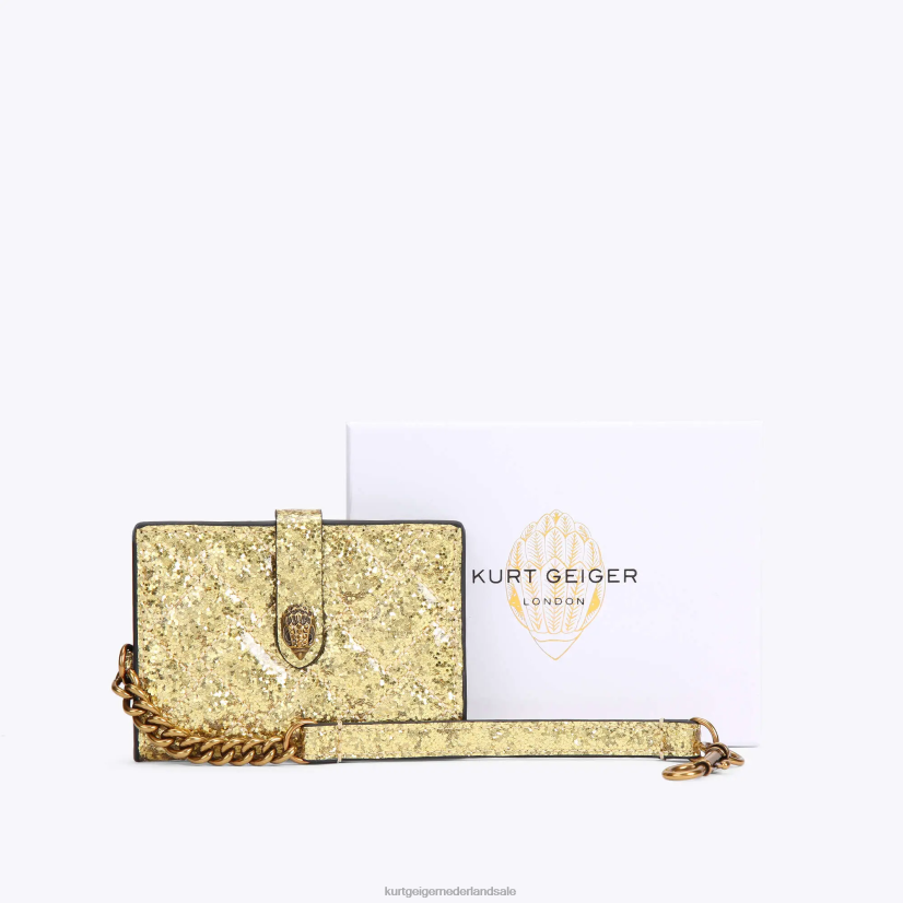 vrouwen Kurt Geiger N206R566 Londense spiegelkaart Kensington goud | Tassen