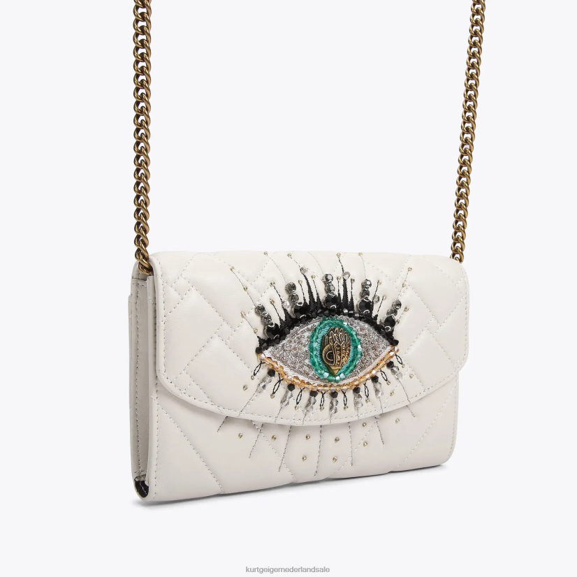vrouwen Kurt Geiger N206R56 London Kensington portemonnee met oogketting bot | Tassen