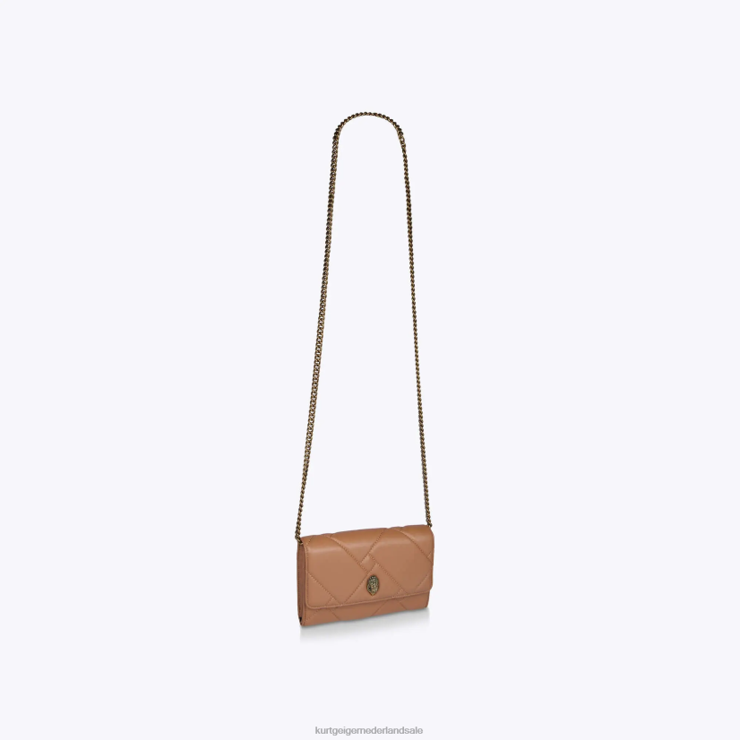vrouwen Kurt Geiger N206R95 Londen kensington quilt portemonnee kameel | Tassen